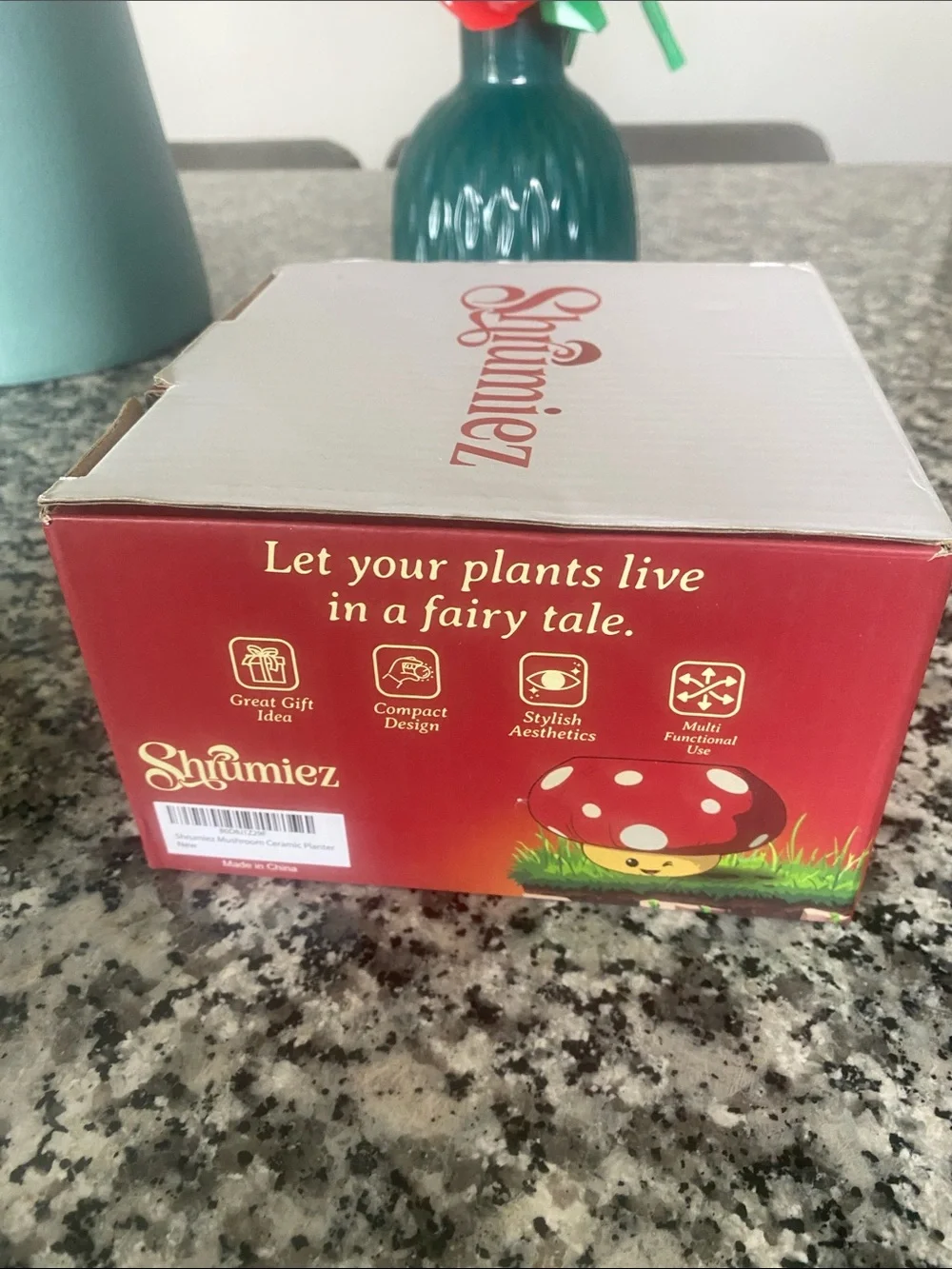 NWBOX Shumiez Polka Dot Mushroom Planter